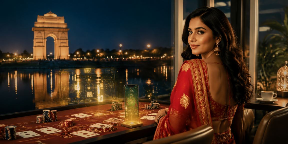 Live Baccarat game streamed at Delhi India Gate evening