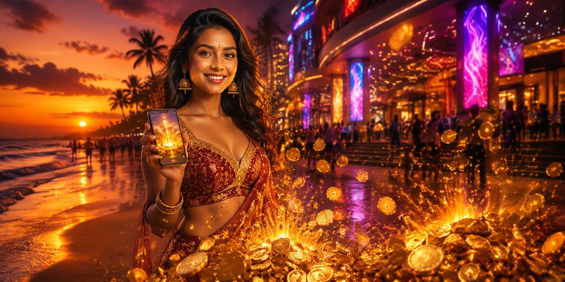 Goa beach with casino app theme