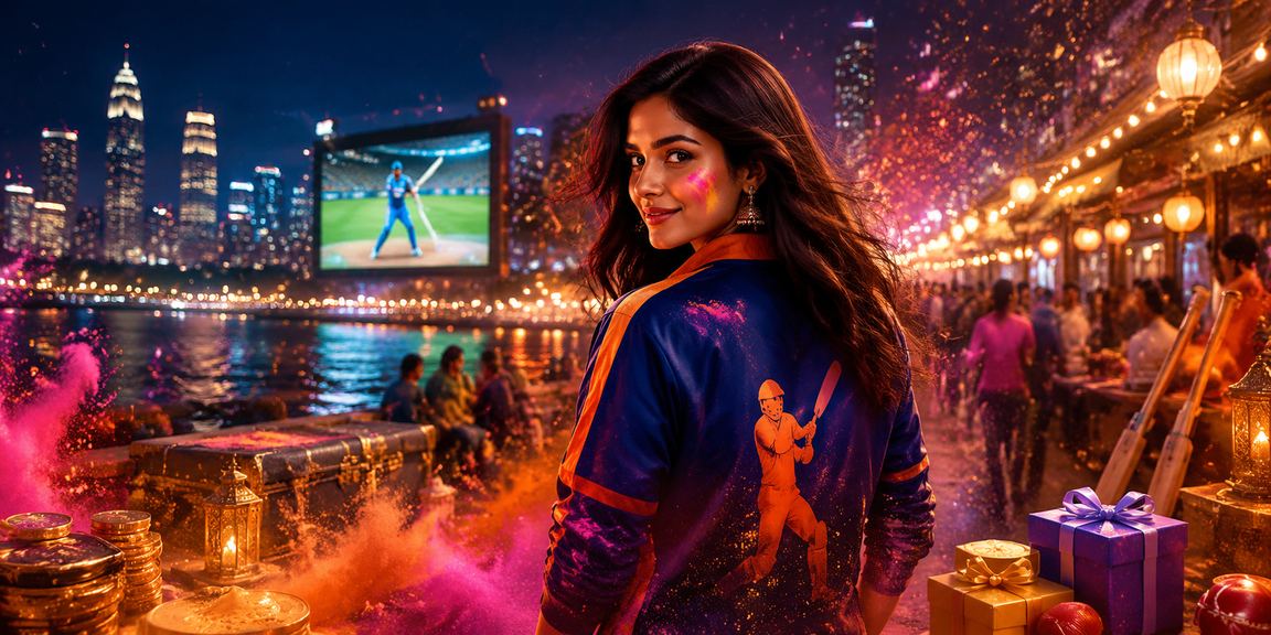 Indian cricket betting during Holi festival celebration